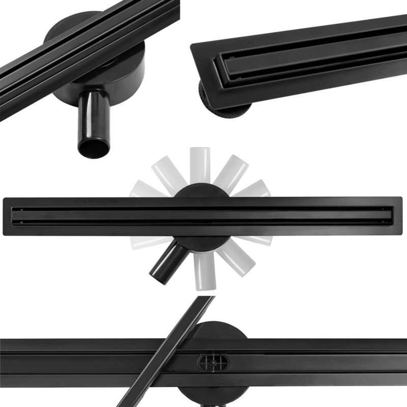foto del prodotto scarico lineare calani eco360 slim black 60
