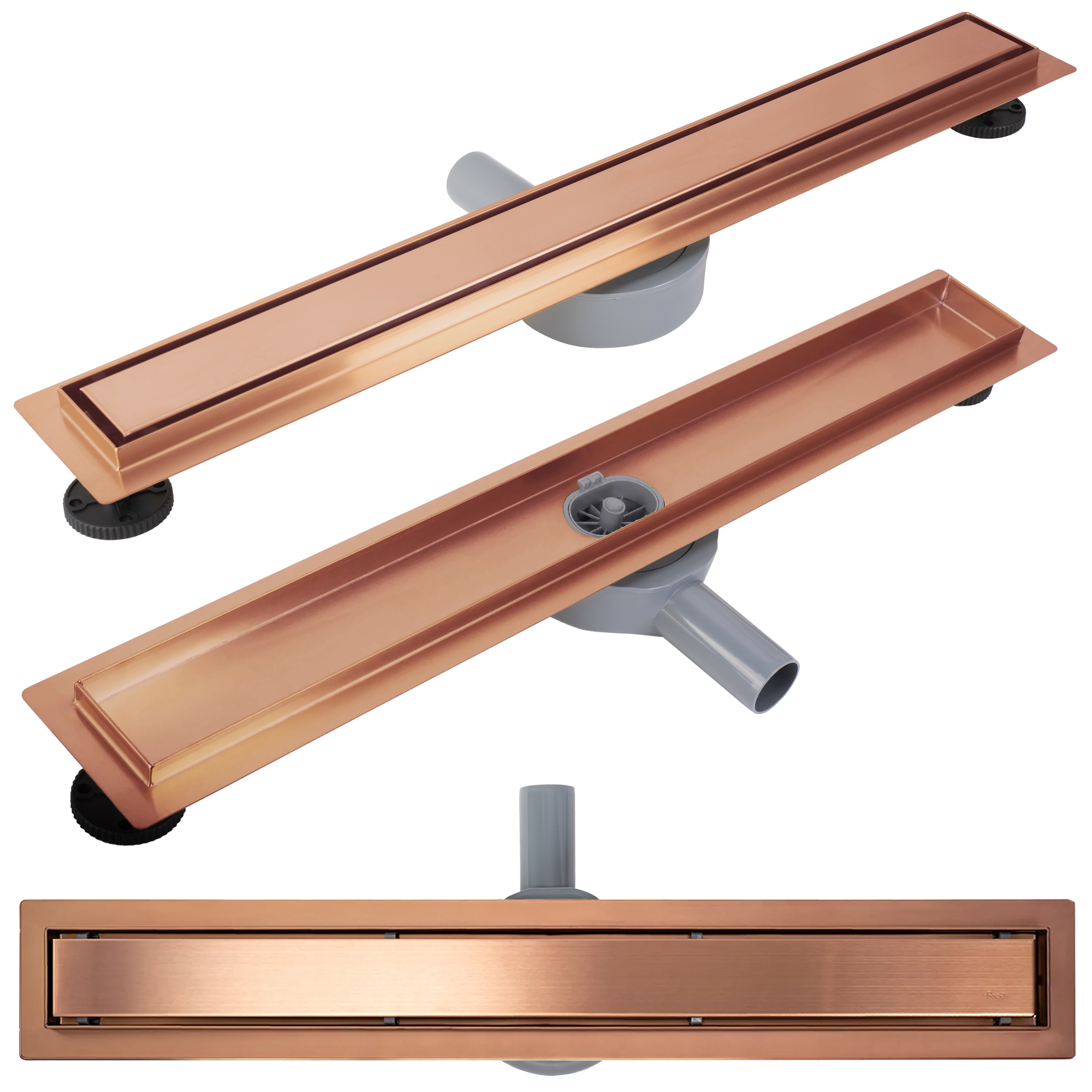 foto del prodotto scarico lineare rea neox pro brush copper 100