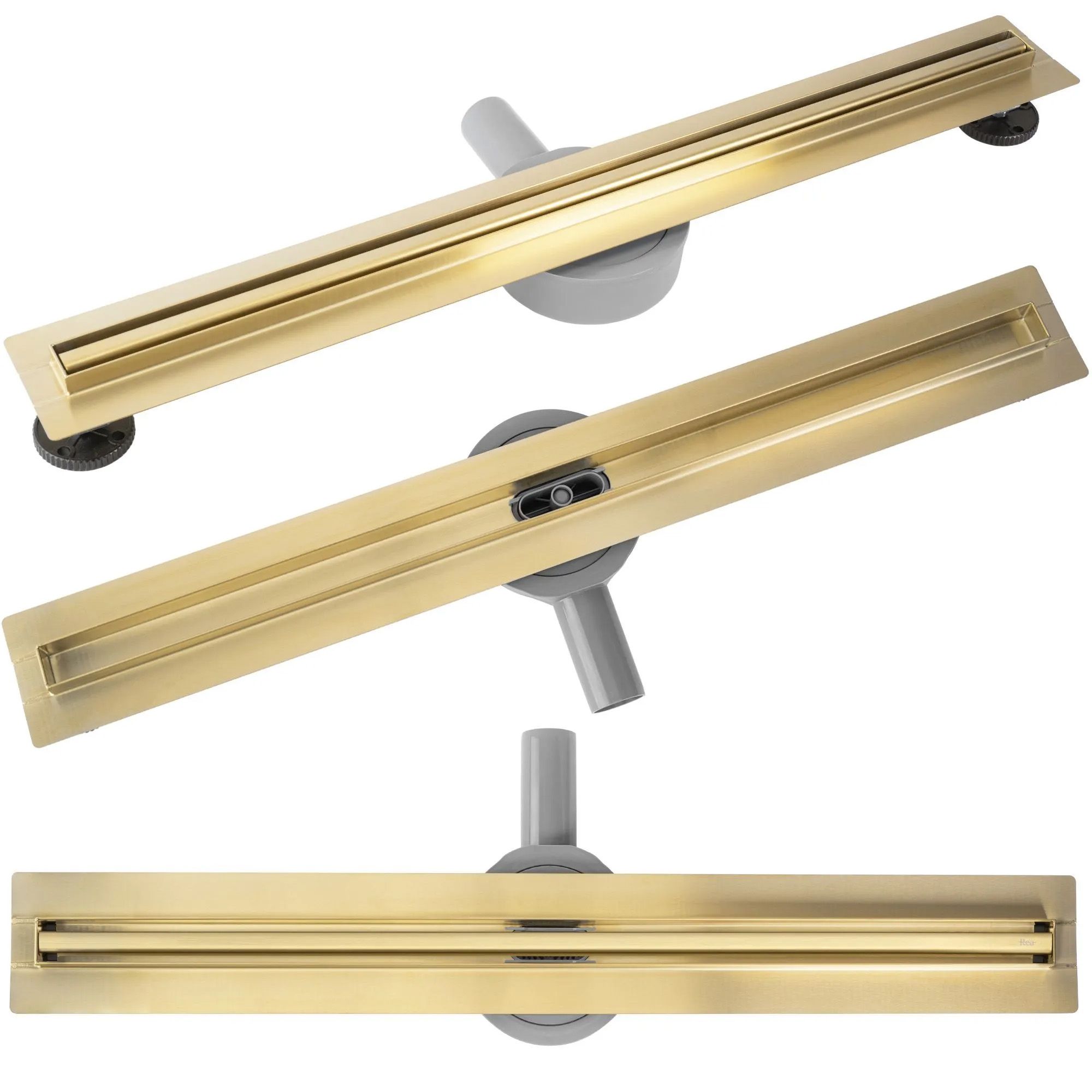 foto del prodotto scarico lineare rea neox slim pro brush gold 90