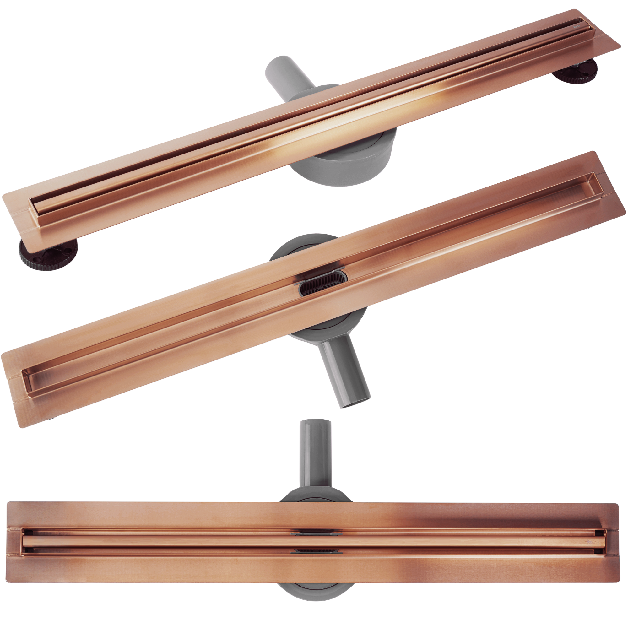 foto del prodotto scarico lineare rea neox slim pro brushed l.copper 60