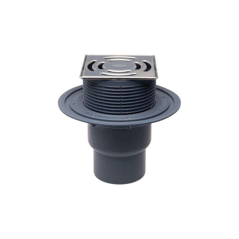 foto del prodotto scarico per balconi e terrazzi dn75 110 verticale con clapet antiodore resistente al gelo, 145x145mm 138x138mm