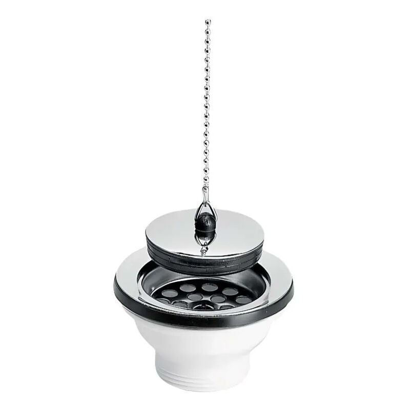 foto del prodotto scarico per lavello in gres pvc con tappo 0204004