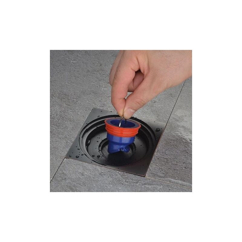 foto del prodotto scarico per pavimento doccia, dispositivo antiriflusso, tappo antiodore, tubi di scarico per cucina e bagno, silicone, tappo antiodore, valvola di