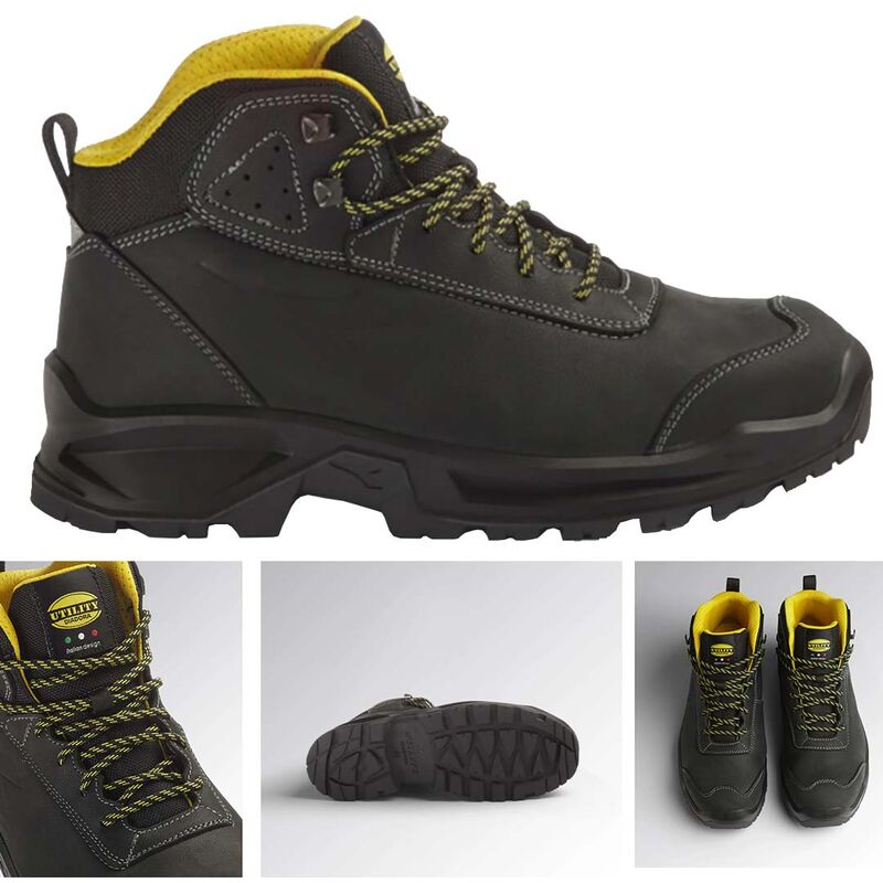 immagine 0 del prodotto scarpa antinfortunistica alta pelle nera diadora country mid s3 src 46