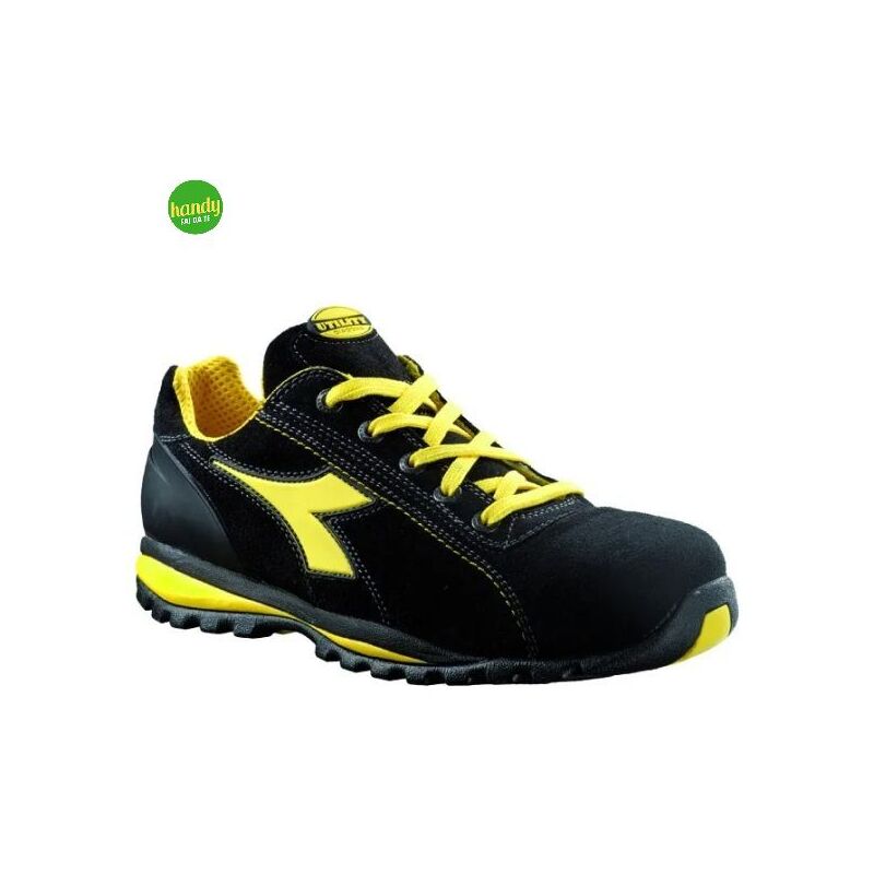 foto del prodotto scarpa antinfortunistica bassa nera in vitello scamosciato norma s1p modello glove ii low n 41 diadora