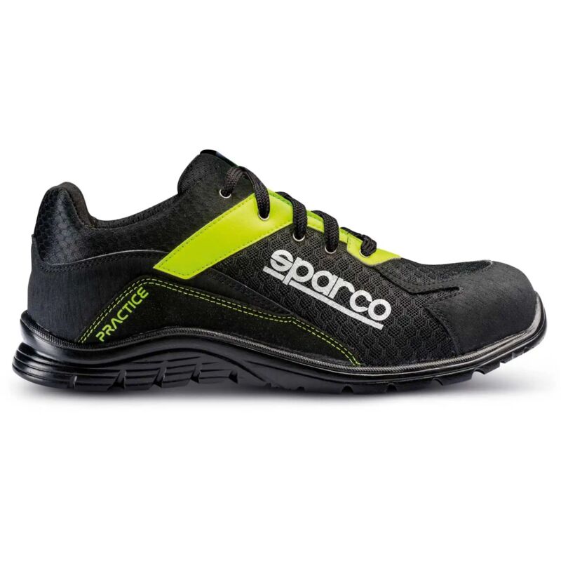 foto del prodotto scarpa antinfortunistica da lavoro practice jos esd s1p src , colore nero giallo fluo 41 sparco