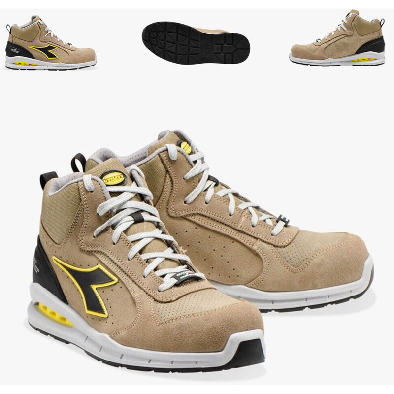 immagine 0 del prodotto scarpa antinfortunistica grigio roccia lunare scarpe antinfortunistiche diadora run net airbox mid s1p src 46