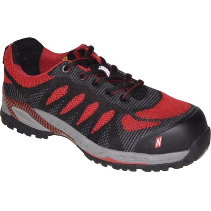 foto del prodotto scarpa antinfortunistica pro step taglia 42 nero rosso s1p src esd en iso 20345.en61340-4-3