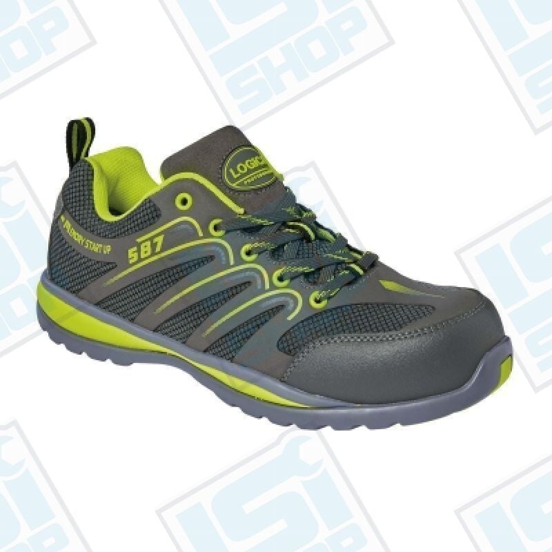 foto del prodotto scarpa antinfortunistica zenit bassa grigio e verde n 41