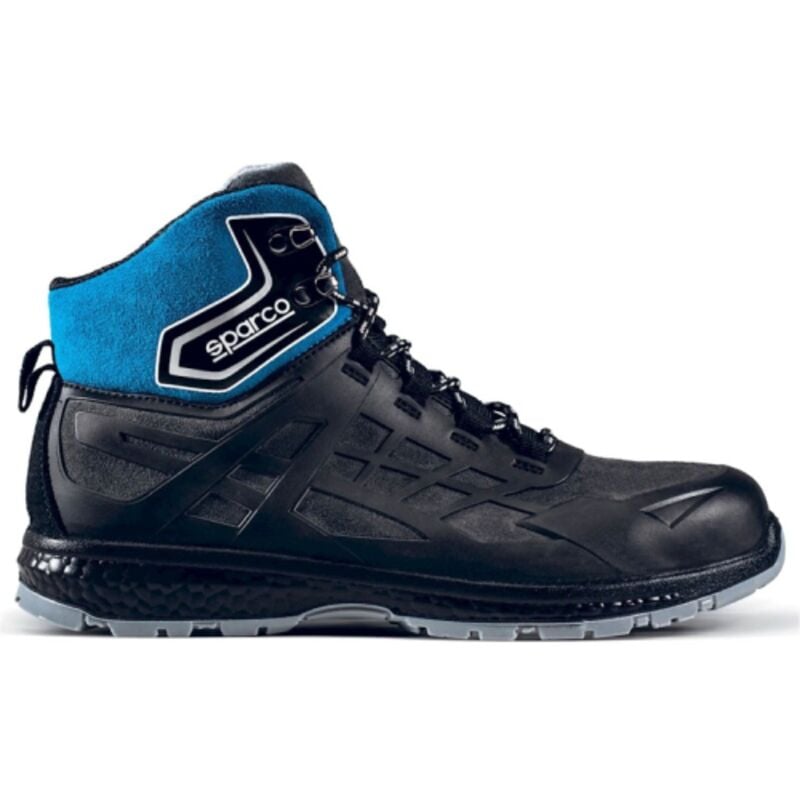 foto del prodotto scarpa arctic calzatura di sicurezza nero azzurro tg.41 s3 wr src per ambienti con elevata presenza di acqua e puntale in fibra di vetro nero