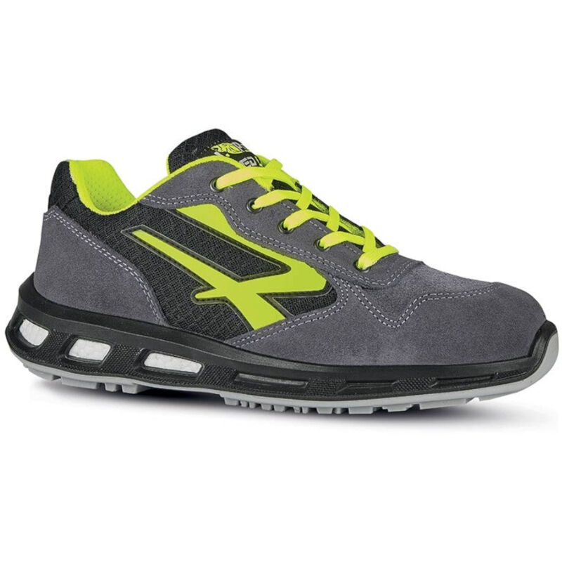 foto del prodotto scarpa da lavoro antinfortunistiche bassa gialla s1p src tomaia nylon traspirante pelle scamosciata fodera wingtex puntale airtoe aluminium