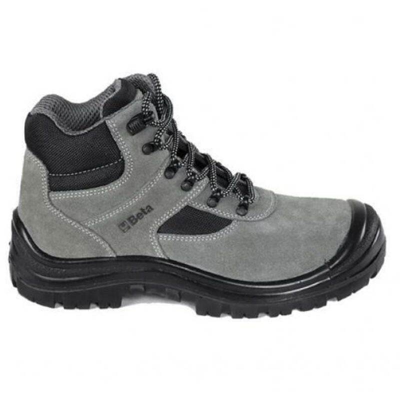 foto del prodotto scarpe alte in pelle scamosciata con inserti in nylon, rapido sfilamento e copripuntale di rinforzo in poliuretano beta 7249gk misura 43