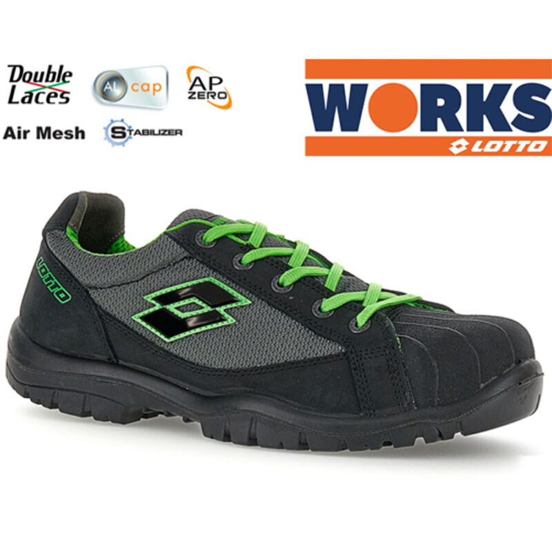 foto del prodotto scarpe antinfortunistica lotto jump 550 ii s1pl sr fo black asphalt sprin, 42 