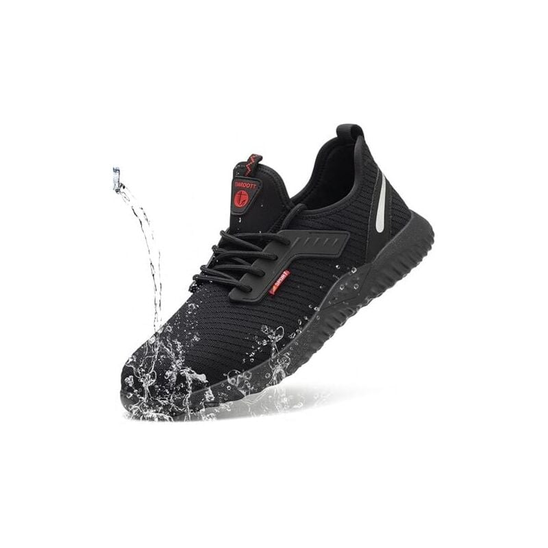 foto del prodotto scarpe antinfortunistiche aiperq da uomo e da donna, punta in acciaio, protezione ultraleggera, traspiranti, unisex, taglia 43 eu, 26,5 cm