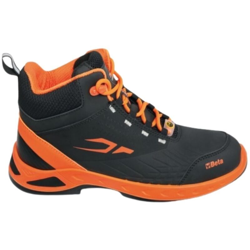 foto del prodotto scarpe antinfortunistiche alte beta fit evolution 7276n s3s fo sr esd 46 nero arancione