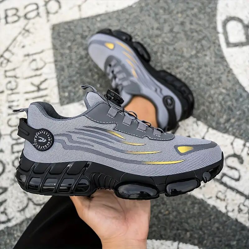 foto del prodotto scarpe antinfortunistiche anti sfondamento e anti perforazione, scarpe antinfortunistiche con lacci e fibbia girevole, scarpe antinfortunistiche