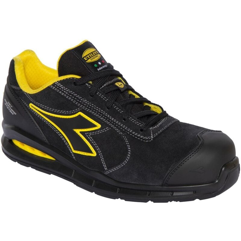 foto del prodotto scarpe antinfortunistiche basse diadora run net airbox master low s3 src esd 36 nero giallo