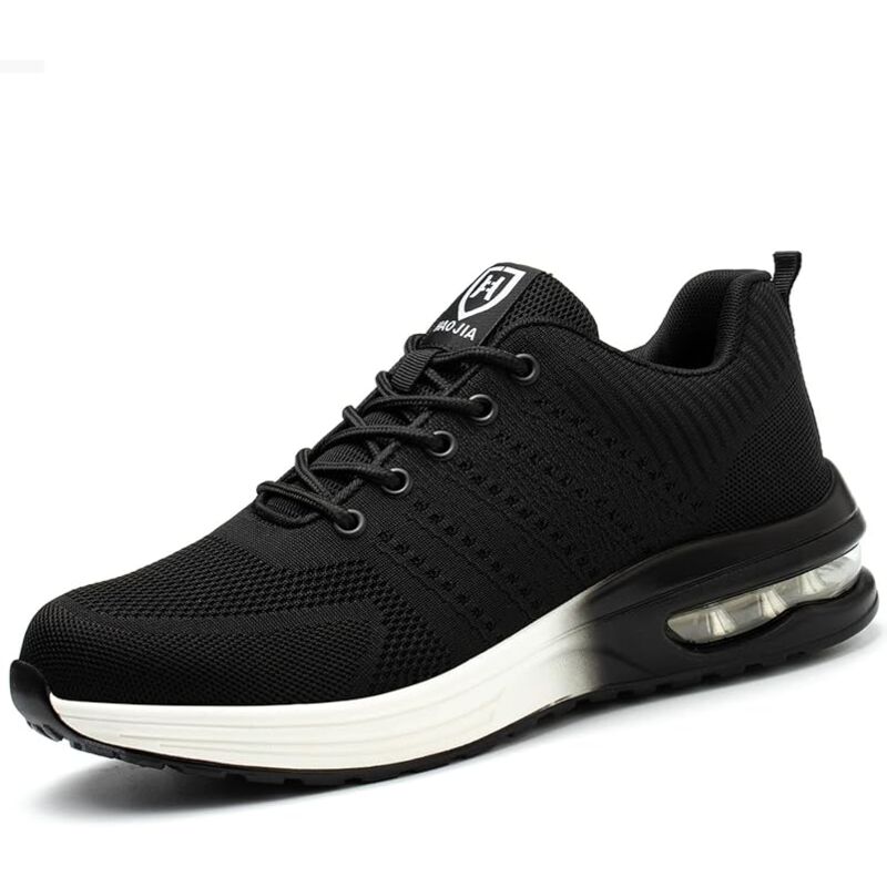 foto del prodotto scarpe antinfortunistiche con punta in acciaio da uomo e da donna, leggere e comode, antiscivolo e indistruttibili, con cuscinetto d aria, taglia 43