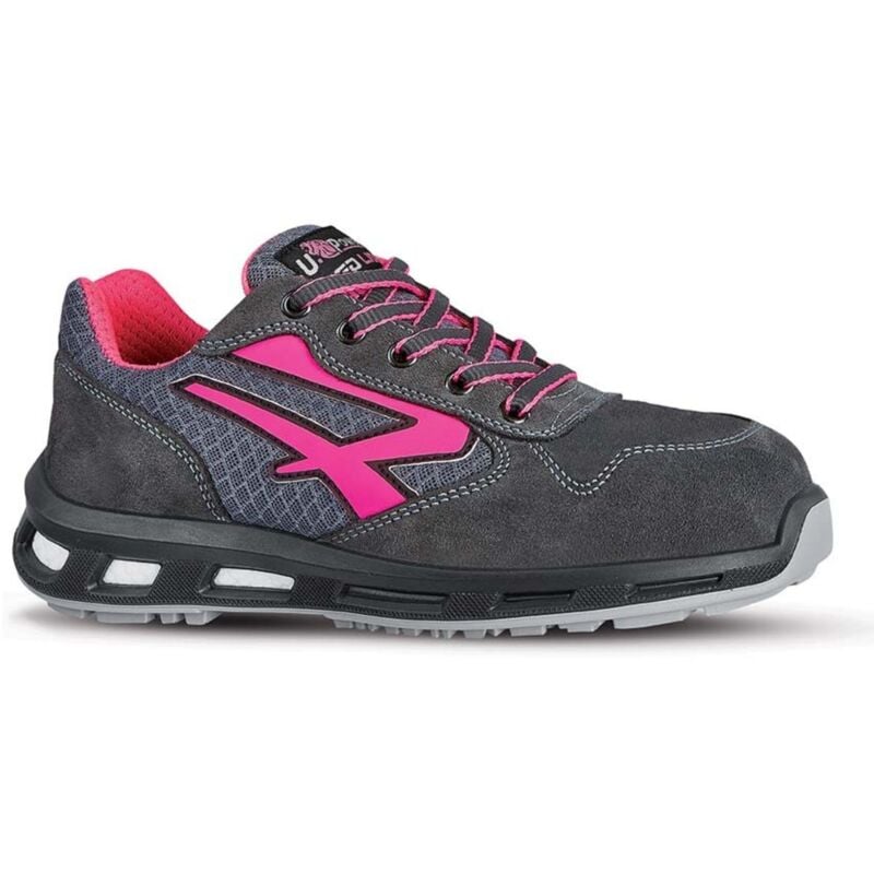 foto del prodotto scarpe antinfortunistiche da donna u power verok s1p src grigio fuxia 38