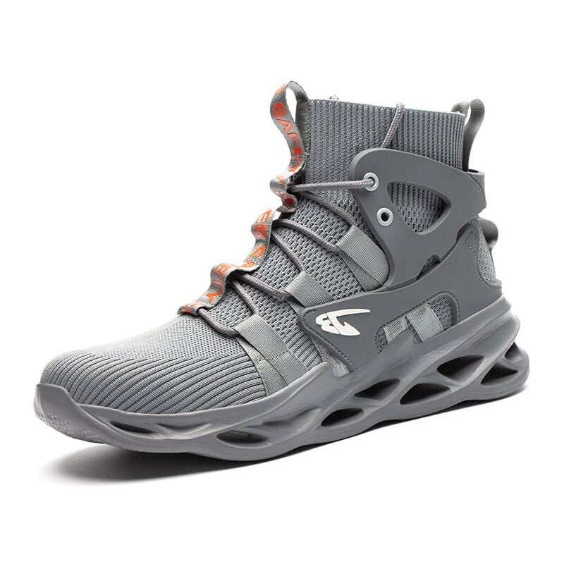 foto del prodotto scarpe antinfortunistiche da lavoro antiurto e antiusura, scarpe antinfortunistiche con puntale in acciaio per edilizia gray43 