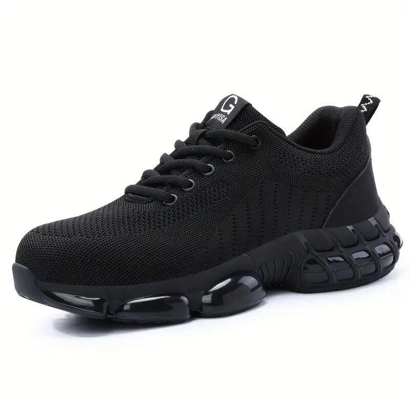 foto del prodotto scarpe antinfortunistiche da uomo con punta in acciaio, scarpe da lavoro antiperforazione, industriali e da cantiere 44