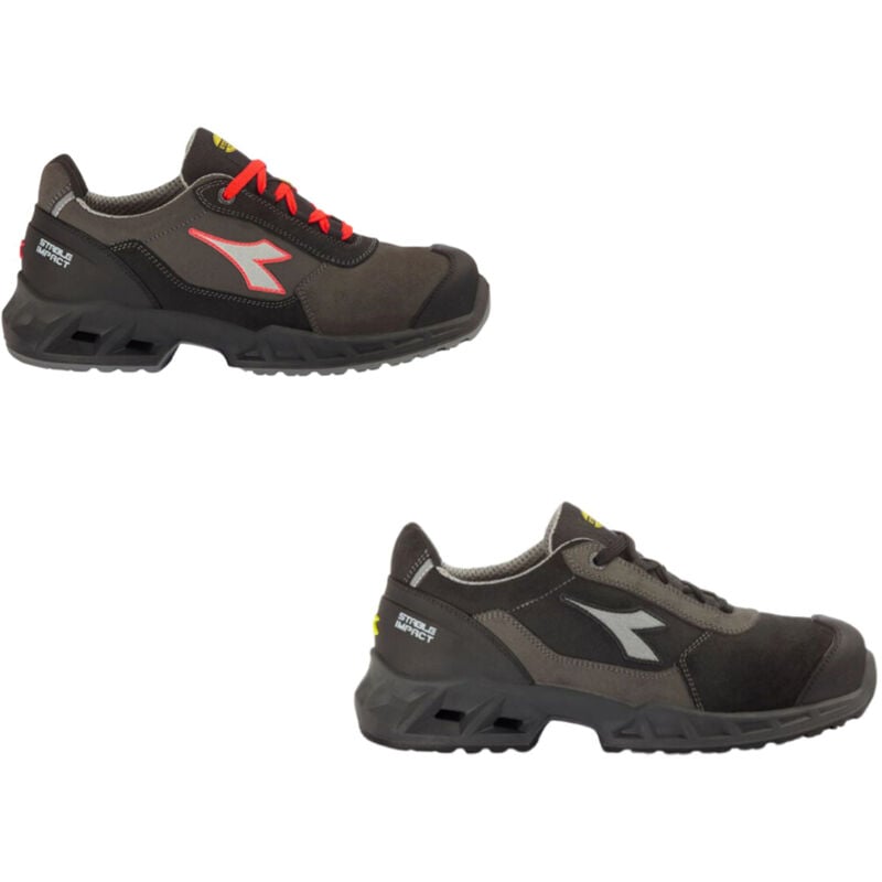 foto del prodotto scarpe antinfortunistiche diadora shark stable impact leather low s3 src esd 45 nero rosso