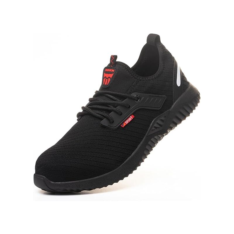 foto del prodotto scarpe antinfortunistiche estive traspiranti da uomo, puntale in acciaio composito anti schiacciamento e kevlar antiperforazione, taglia 40