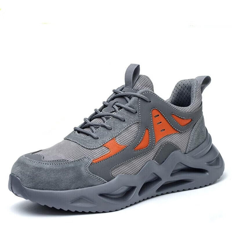 foto del prodotto scarpe antinfortunistiche isolate da uomo, scarpe da lavoro antischiacciamento e antiperforazione in mesh traspirante con punta in acciaio, scarpe