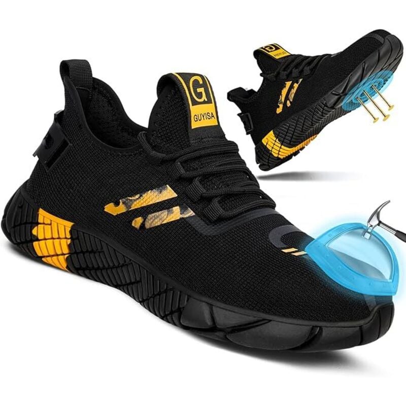 foto del prodotto scarpe antinfortunistiche leggere, antiurto, antiforatura, antiscivolo, puntale in acciaio, scarpe sportive antinfortunistiche, scarpe da lavoro,