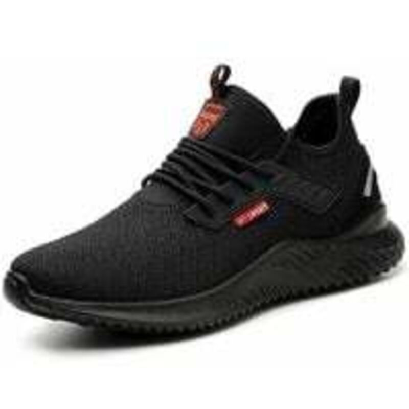 foto del prodotto scarpe antinfortunistiche leggere da cantiere, con puntale in acciaio, traspiranti, antiscivolo, da lavoro, da uomo e da donna, unisex, taglia 42 eu