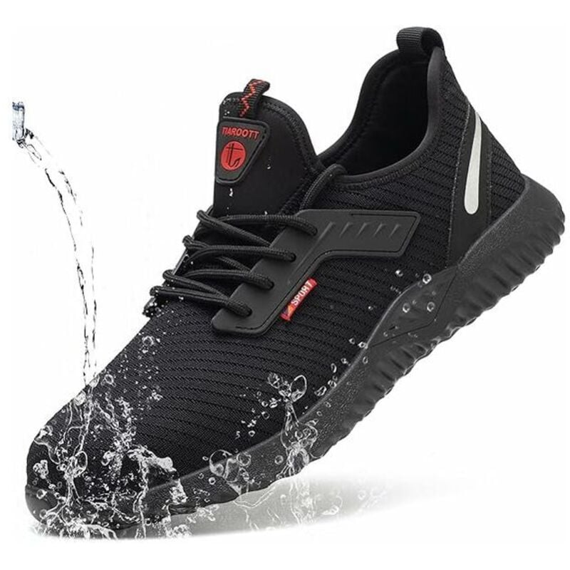 foto del prodotto scarpe antinfortunistiche per uomo e donna, scarpe da ginnastica antinfortunistiche leggere, scarpe da lavoro con puntale in acciaio, scarpe da
