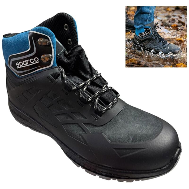 foto del prodotto scarpe antinfortunistiche scarpa antinfortunistica nero azzurro artic wr src sparco 44