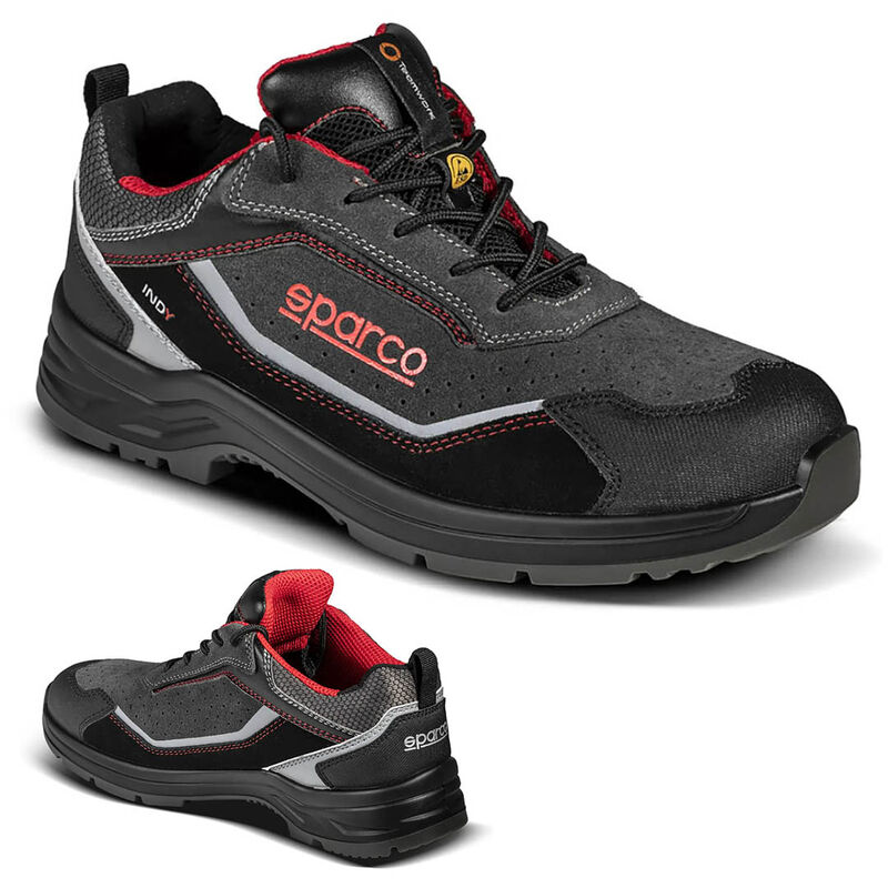foto del prodotto scarpe antinfortunistiche scarpa da lavoro nero grigio scuro sparco indy detroit s1p esd 43
