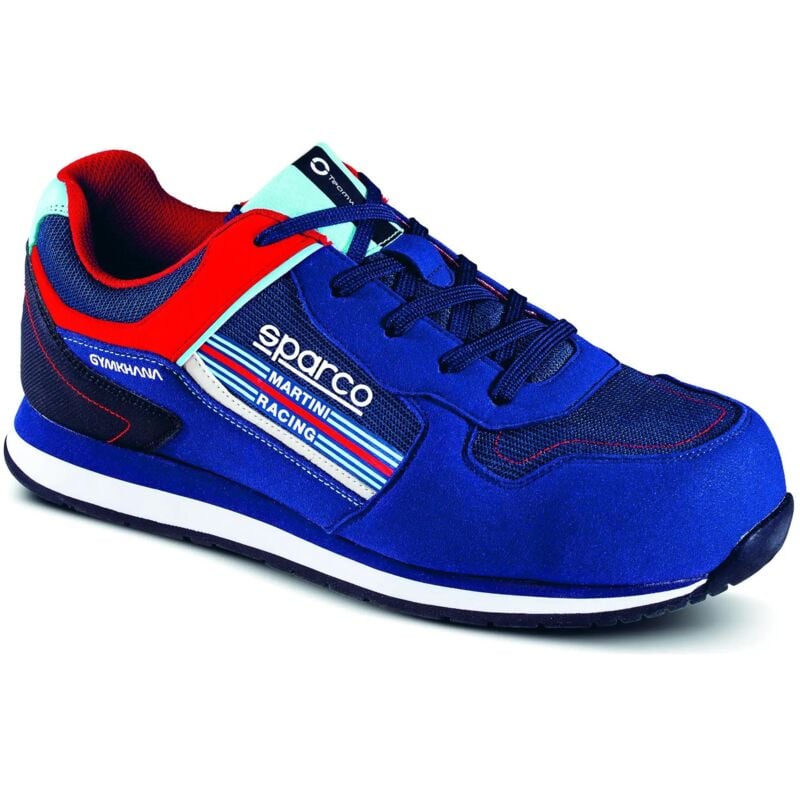 foto del prodotto scarpe antinfortunistiche sparco gymkhana martini s1p blue/rosso 48