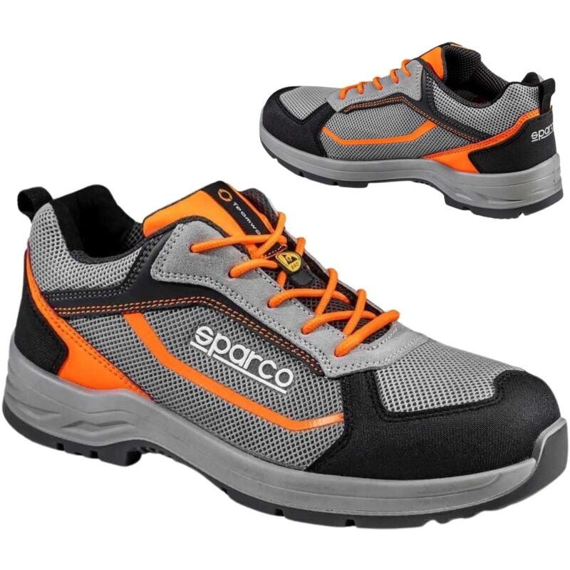 foto del prodotto scarpe antinfortunistiche sparco indy pato s1p esd grigio arancione 47