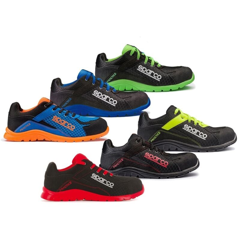 foto del prodotto scarpe antinfortunistiche sparco practice s1p src 38 nero verde