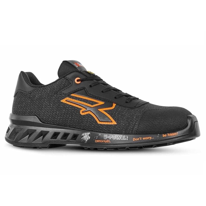 foto del prodotto scarpe antinfortunistiche upower bruce s1p linea redleve nero arancione 44