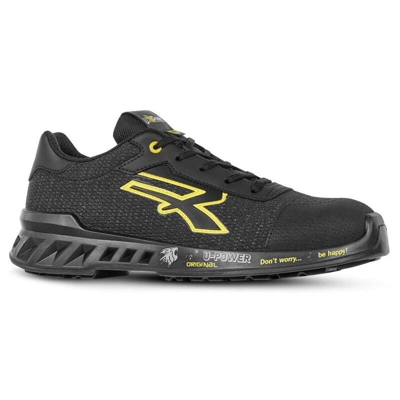 foto del prodotto scarpe antinfortunistiche upower frank s1p linea redleve nero giallo 37
