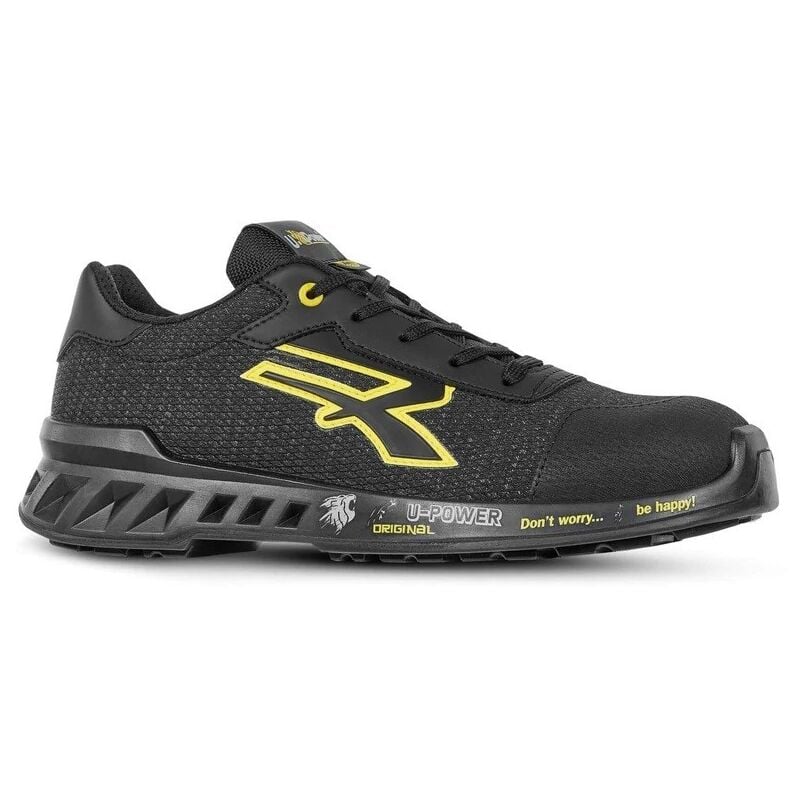 foto del prodotto scarpe antinfortunistiche upower frank s1p linea redleve nero giallo 45