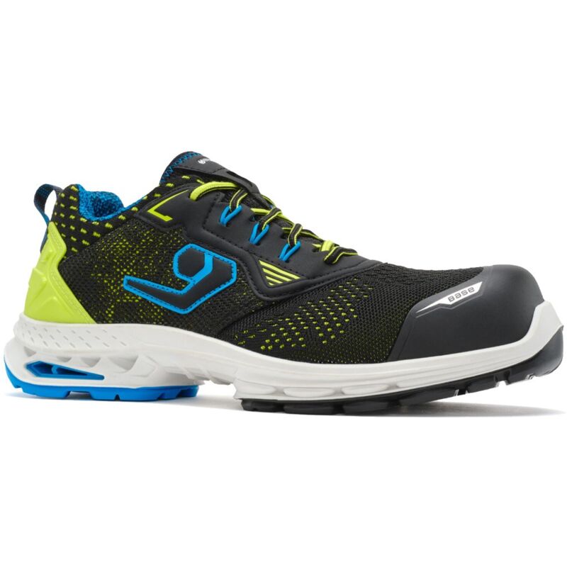 foto del prodotto scarpe basse da lavoro base new york b1704d s1ps esd sc lg fo sr vegan 41 nero giallo fluo