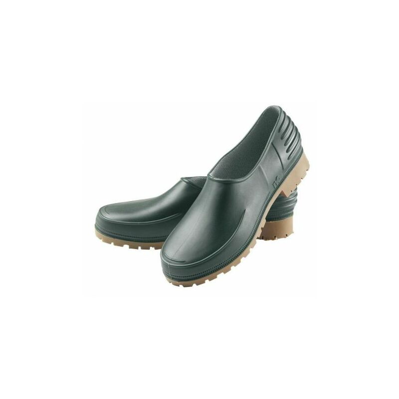 foto del prodotto scarpe da giardino orto terreno in pvc con tacchetto verde carrarmato 33807v 37 39407 