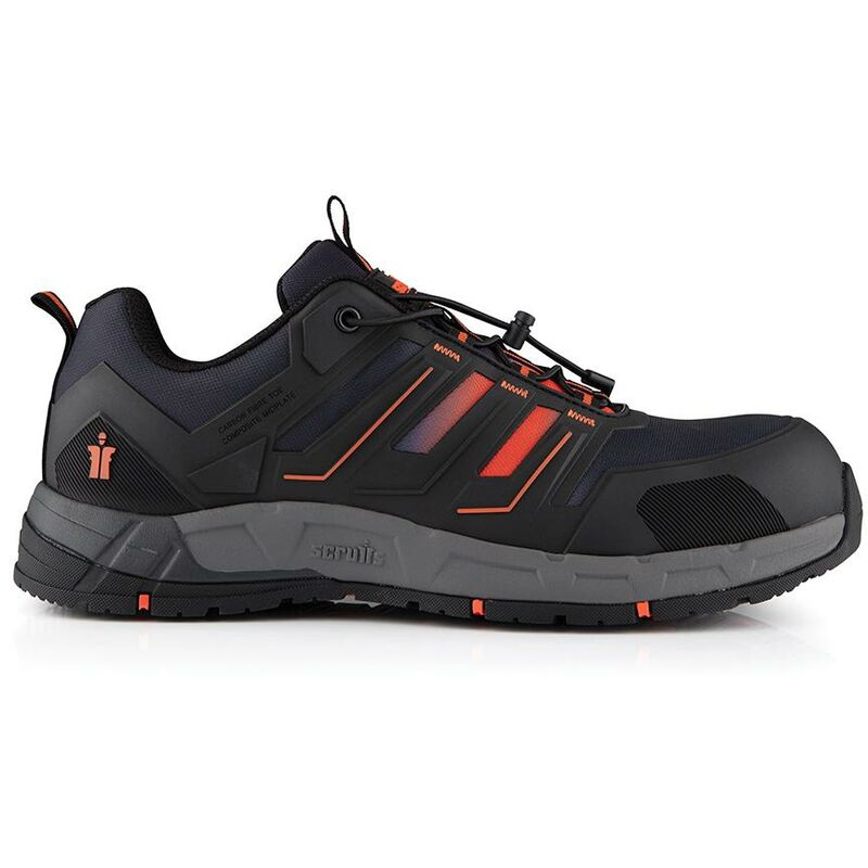 foto del prodotto scarpe da ginnastica antinfortunistiche air nero arancio numero 44 10 