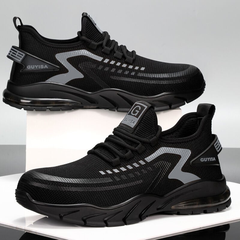 foto del prodotto scarpe da ginnastica da uomo con punta in acciaio scarpe da lavoro antinfortunistiche leggere costruzione industriale scarpe da ginnastica resistenti all'usura -49