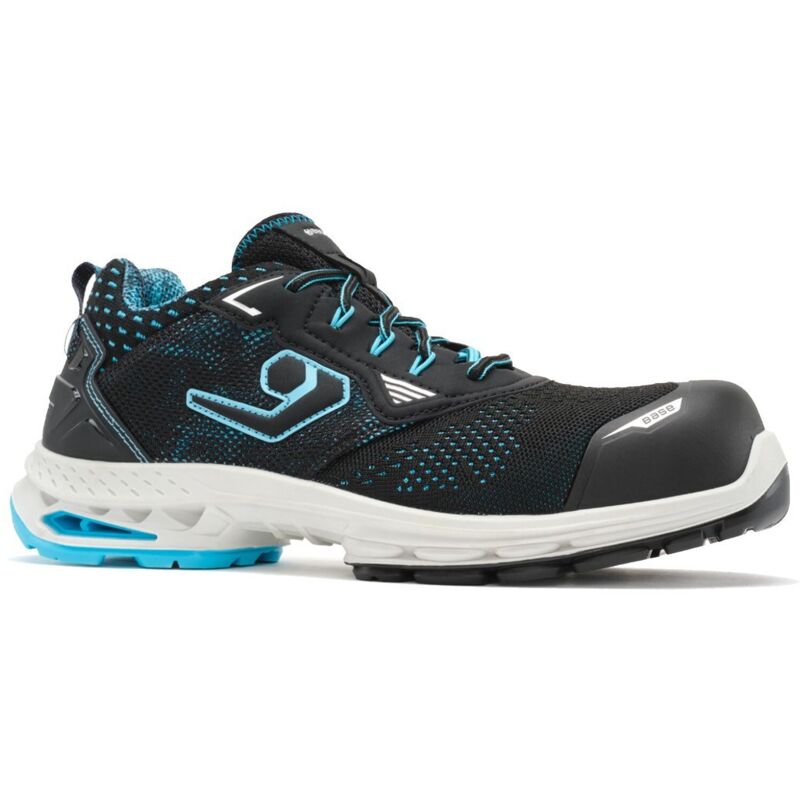 foto del prodotto scarpe da lavoro basse base sydney b1704c s1ps esd sc lg fo sr vegan 46 nero azzurro