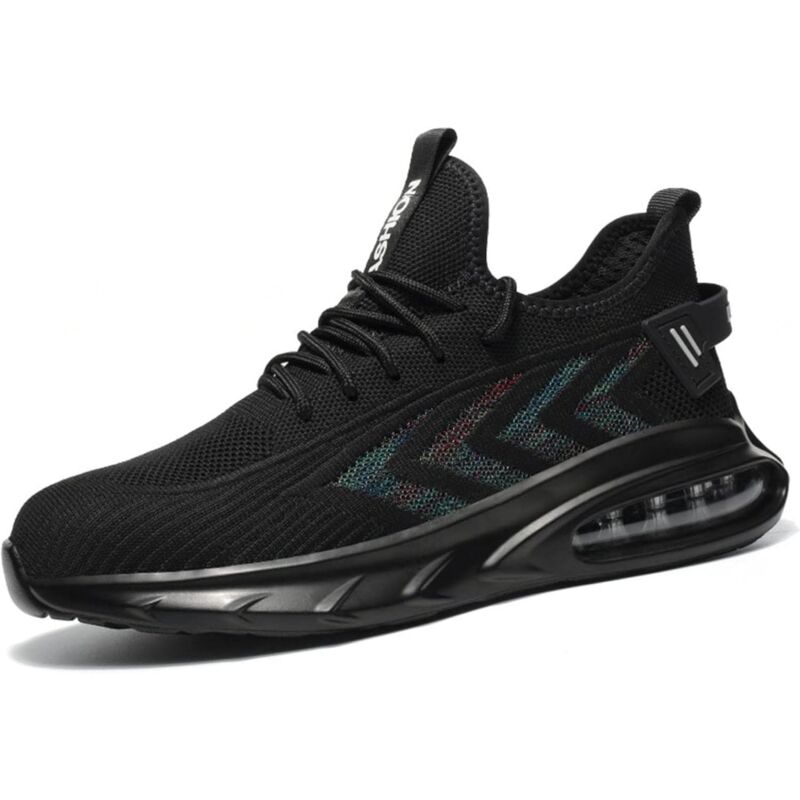 foto del prodotto scarpe da uomo con punta in acciaio, sneakers in materiale composito indistruttibile, taglia standard europea 44