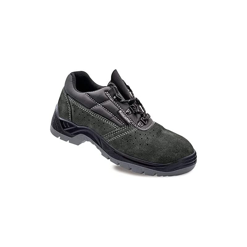 foto del prodotto scarpe de scarpe di sicurezza src taglia 48 blackleather pelle crosta perforata grigio s1p src taglia 48 blackleather