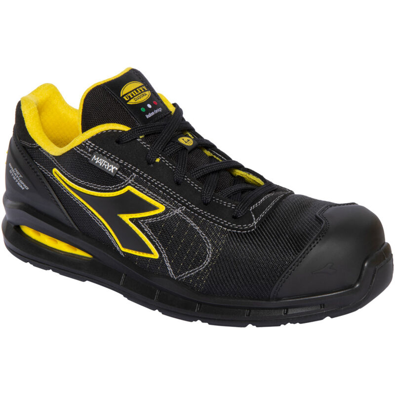 foto del prodotto scarpe di sicurezza diadora run net airbox matryx master low s3 src esd 47 nero giallo