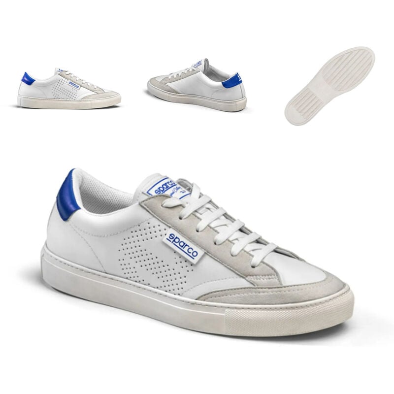 foto del prodotto scarpe sneakers s time bianco azzurro smart casual bianche azzurre sparco 42