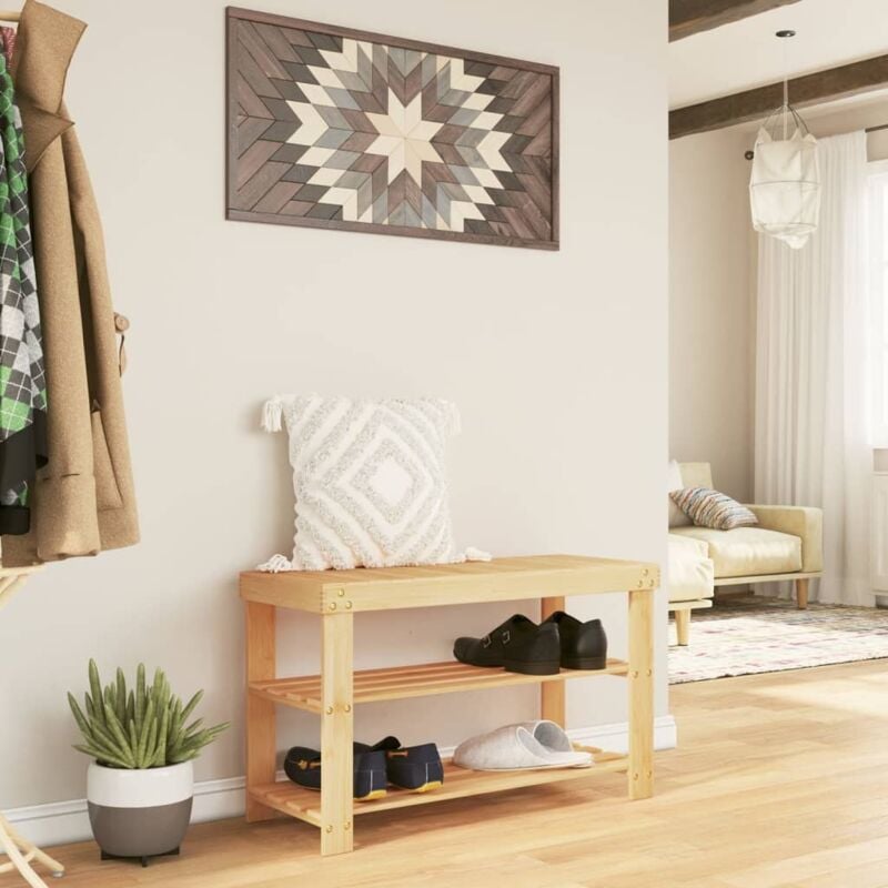 foto del prodotto scarpiera 3 ripiani 70x27,5x45 cm bamb vidaxl