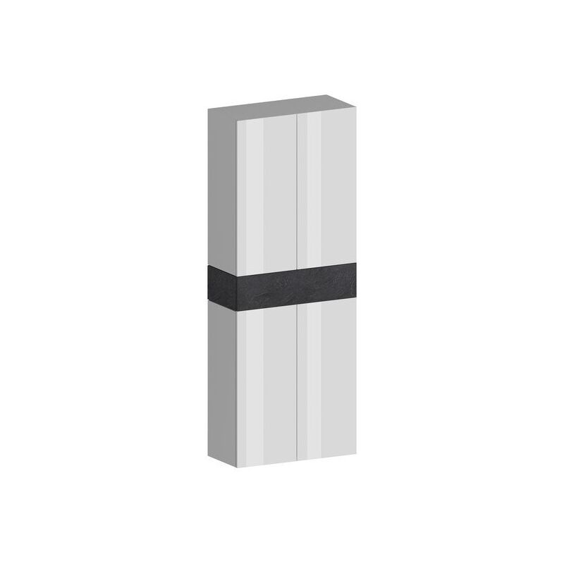 foto del prodotto scarpiera 4 ante un ripiano 76x35x200cm horizon colore bianco laccato lucido report